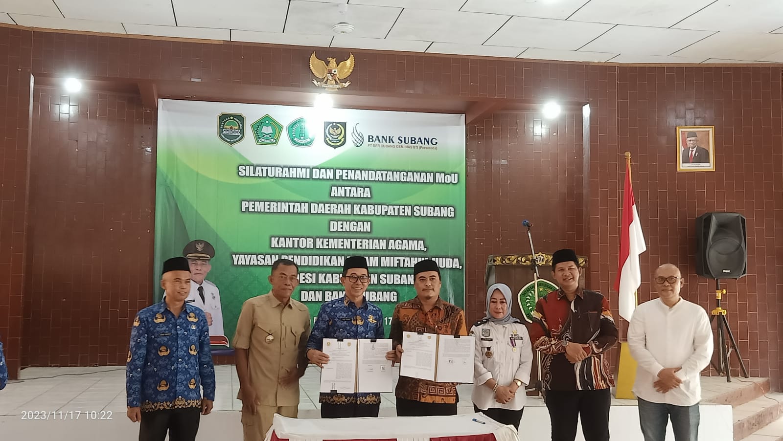 Silaturahmi dan Penandatangan Mou Antara Pemerintah Daerah Kabupaten Subang dengan Yayasan Pendidikan Islam Miftahul Huda Pamanukan Subang